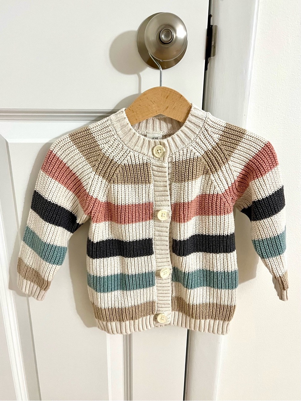 H&M Stripped Cardigan Baby Girl 18M